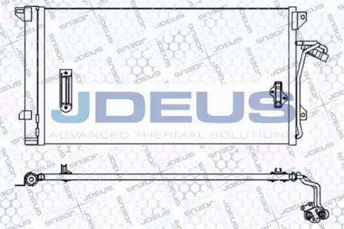 Jdeus 730M57 - Конденсатор кондиционера autodif.ru