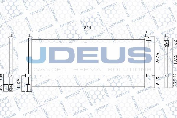 Jdeus 731M06 - Конденсатор кондиционера autodif.ru