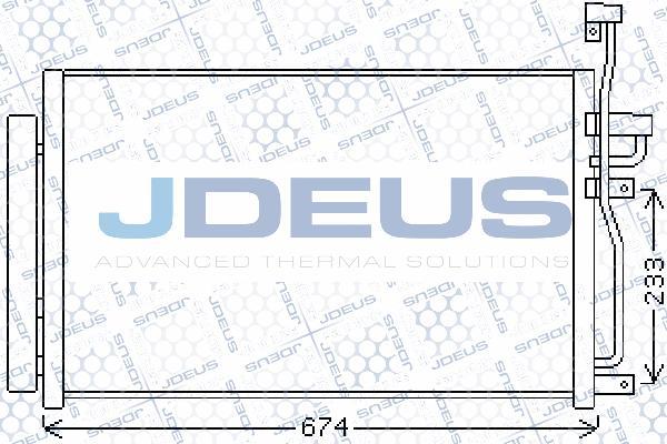 Jdeus 720M69 - Конденсатор кондиционера autodif.ru