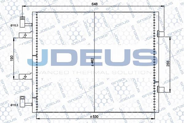 Jdeus 723M55 - Конденсатор кондиционера autodif.ru