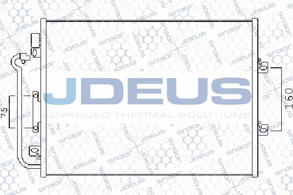 Jdeus 723M67 - Конденсатор кондиционера autodif.ru