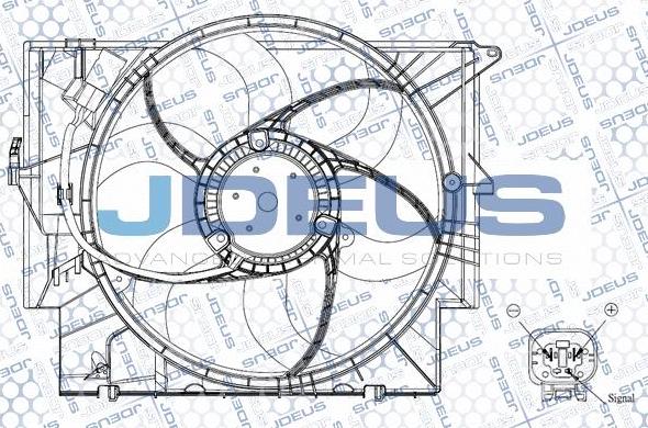 Jdeus EV0050680 - Вентилятор, охлаждение двигателя autodif.ru