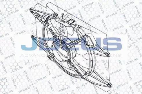 Jdeus EV851110 - Вентилятор, охлаждение двигателя autodif.ru