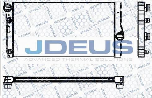 Jdeus M-0050310 - Радиатор, охлаждение двигателя autodif.ru