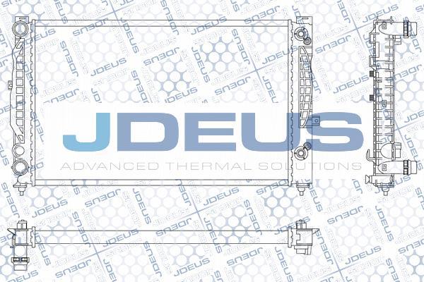 Jdeus M-0010170 - Радиатор, охлаждение двигателя autodif.ru