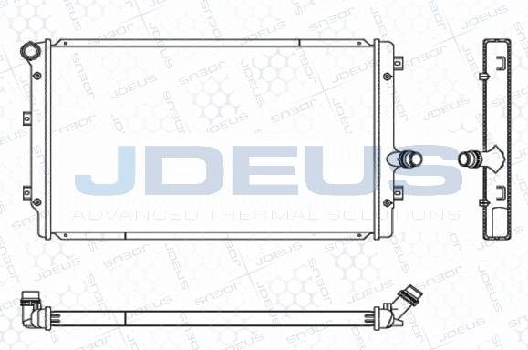 Jdeus M-0010320 - Радиатор, охлаждение двигателя autodif.ru