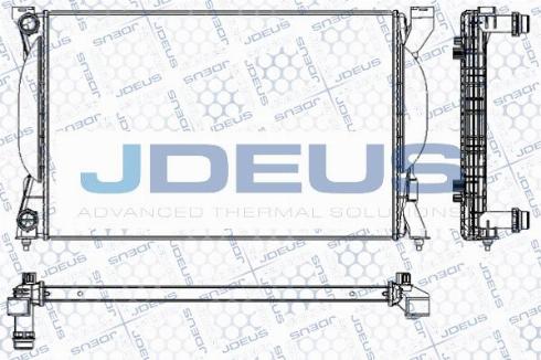 Jdeus M-0010240 - Радиатор, охлаждение двигателя autodif.ru