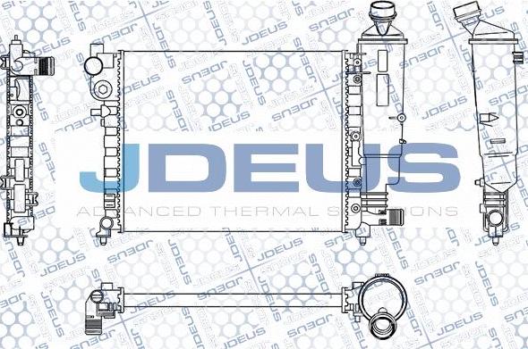 Jdeus M-0070490 - Радиатор, охлаждение двигателя autodif.ru