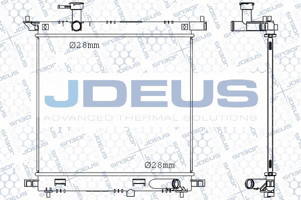 Jdeus M-0190390 - Радиатор, охлаждение двигателя autodif.ru