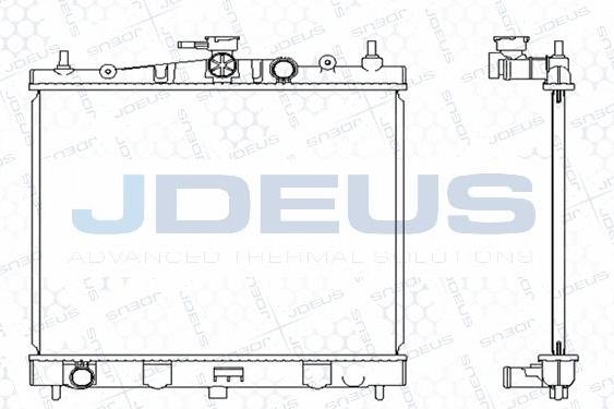 Jdeus M-0191050 - Радиатор, охлаждение двигателя autodif.ru