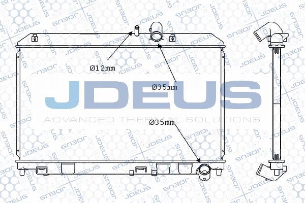 Jdeus M-0160000 - Радиатор, охлаждение двигателя autodif.ru