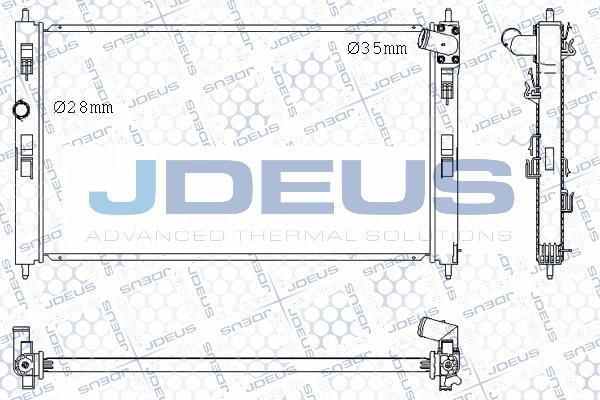 Jdeus M-0180560 - Радиатор, охлаждение двигателя autodif.ru