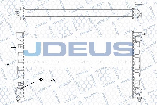 Jdeus M-0300350 - Радиатор, охлаждение двигателя autodif.ru