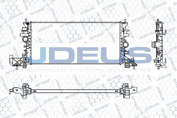 Jdeus M-0201330 - Радиатор, охлаждение двигателя autodif.ru