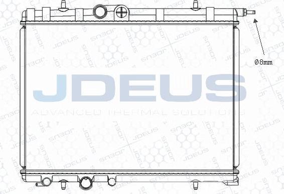 Jdeus M-0210310 - Радиатор, охлаждение двигателя autodif.ru