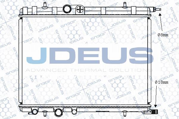 Jdeus M-0210331 - Радиатор, охлаждение двигателя autodif.ru