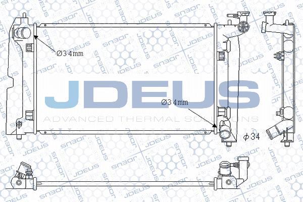 Jdeus M-0280090 - Радиатор, охлаждение двигателя autodif.ru
