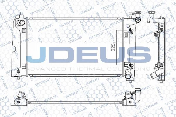 Jdeus M-0280100 - Радиатор, охлаждение двигателя autodif.ru