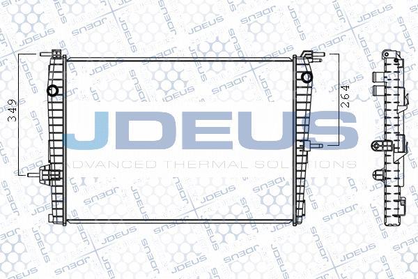 Jdeus M-0231010 - Радиатор, охлаждение двигателя autodif.ru