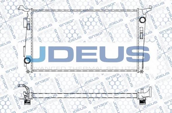 Jdeus M-0231390 - Радиатор, охлаждение двигателя autodif.ru