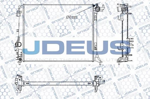 Jdeus M-0231380 - Радиатор, охлаждение двигателя autodif.ru