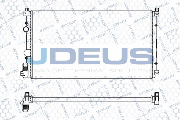 Jdeus M-023125A - Радиатор, охлаждение двигателя autodif.ru