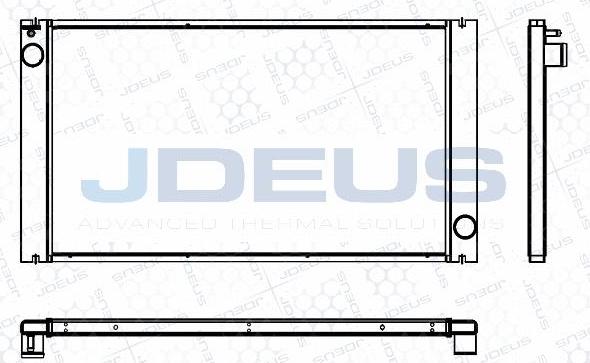 Jdeus M-0700030 - Радиатор, охлаждение двигателя autodif.ru