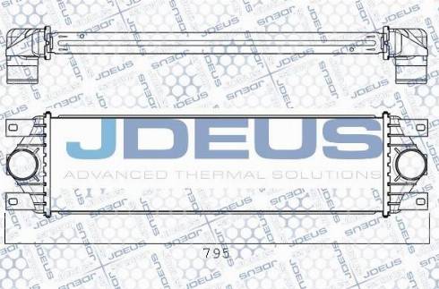 Jdeus M-823136A - Интеркулер, теплообменник турбины autodif.ru