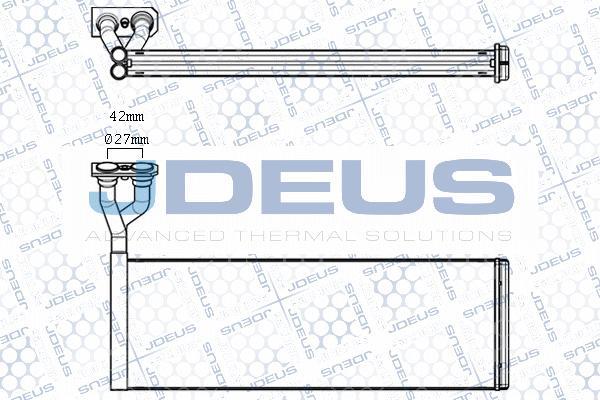 Jdeus M-241004A - Теплообменник, отопление салона autodif.ru