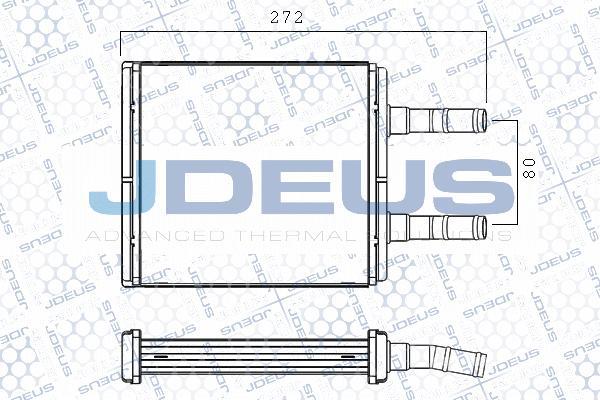 Jdeus M-2540150 - Теплообменник, отопление салона autodif.ru