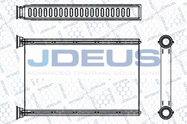 Jdeus M-2050680 - Теплообменник, отопление салона autodif.ru