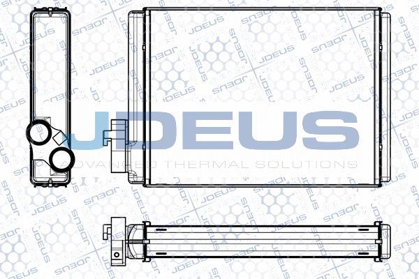 Jdeus M-2010430 - Теплообменник, отопление салона autodif.ru