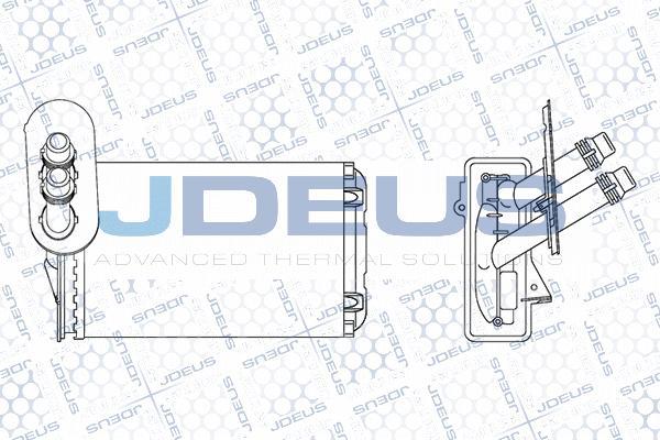 Jdeus M-2010190 - Теплообменник, отопление салона autodif.ru