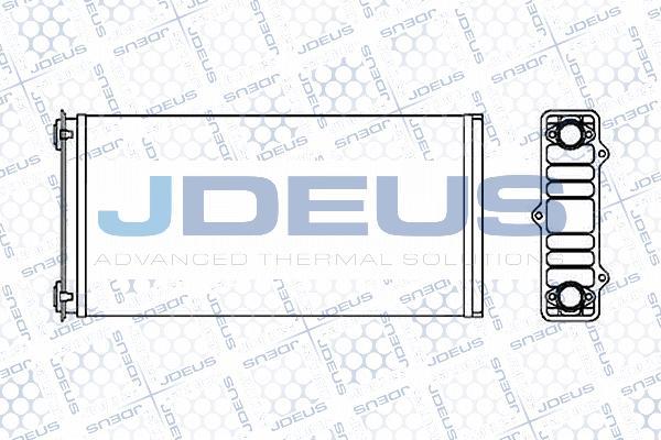 Jdeus M-2080010 - Теплообменник, отопление салона autodif.ru
