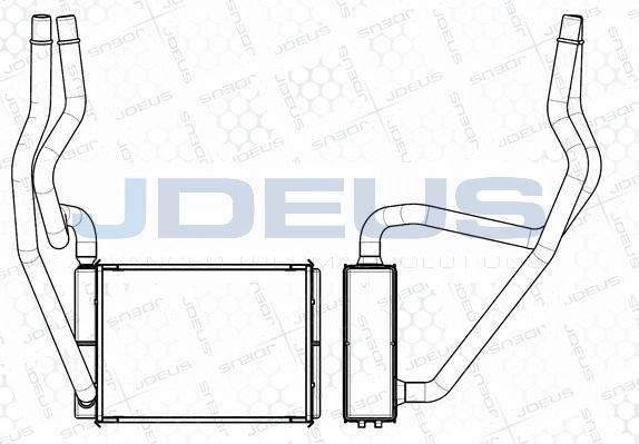 Jdeus M-2121080 - Теплообменник, отопление салона autodif.ru