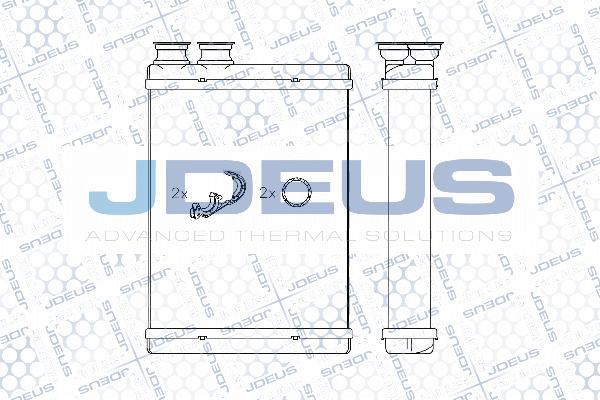 Jdeus M2210460 - Теплообменник, отопление салона autodif.ru