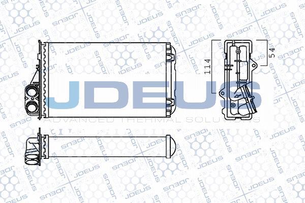 Jdeus M-2210050 - Теплообменник, отопление салона autodif.ru