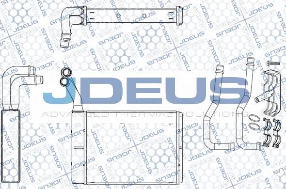 Jdeus M2210370 - Теплообменник, отопление салона autodif.ru