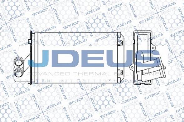 Jdeus M-2210250 - Теплообменник, отопление салона autodif.ru