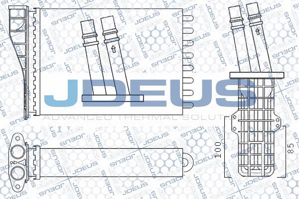 Jdeus M-2230512 - Теплообменник, отопление салона autodif.ru