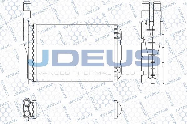Jdeus M-2230050 - Теплообменник, отопление салона autodif.ru