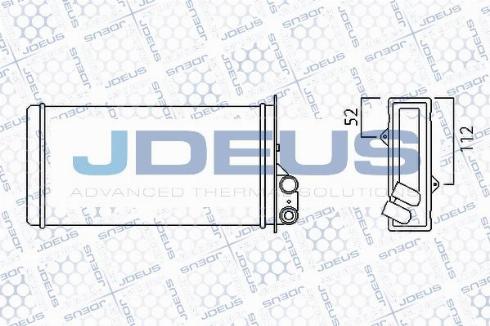 Jdeus M-2230180 - Теплообменник, отопление салона autodif.ru