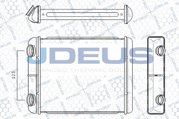 Jdeus M-223032A - Теплообменник, отопление салона autodif.ru