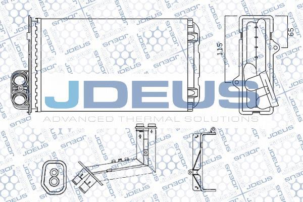 Jdeus M-223121A - Теплообменник, отопление салона autodif.ru