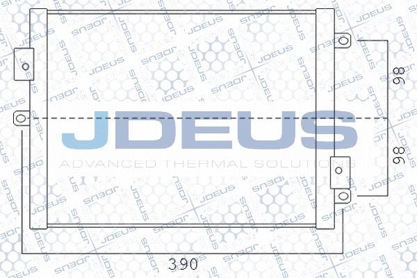 Jdeus M-743020A - Конденсатор кондиционера autodif.ru
