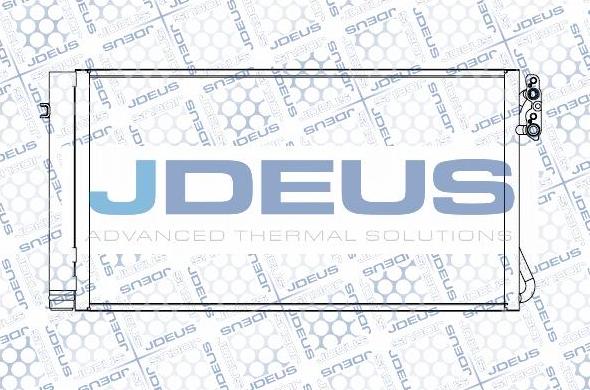 Jdeus M-7050680 - Конденсатор кондиционера autodif.ru