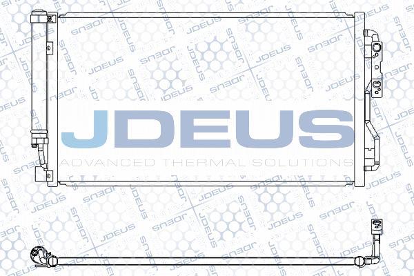 Jdeus M-7050770 - Конденсатор кондиционера autodif.ru