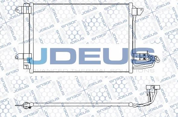 Jdeus M-7300480 - Конденсатор кондиционера autodif.ru