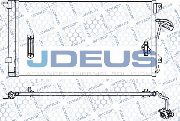 Jdeus M-7300570 - Конденсатор кондиционера autodif.ru