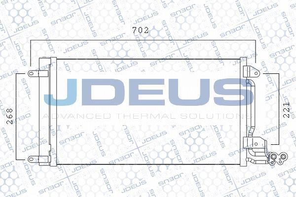 Jdeus M-7250130 - Конденсатор кондиционера autodif.ru